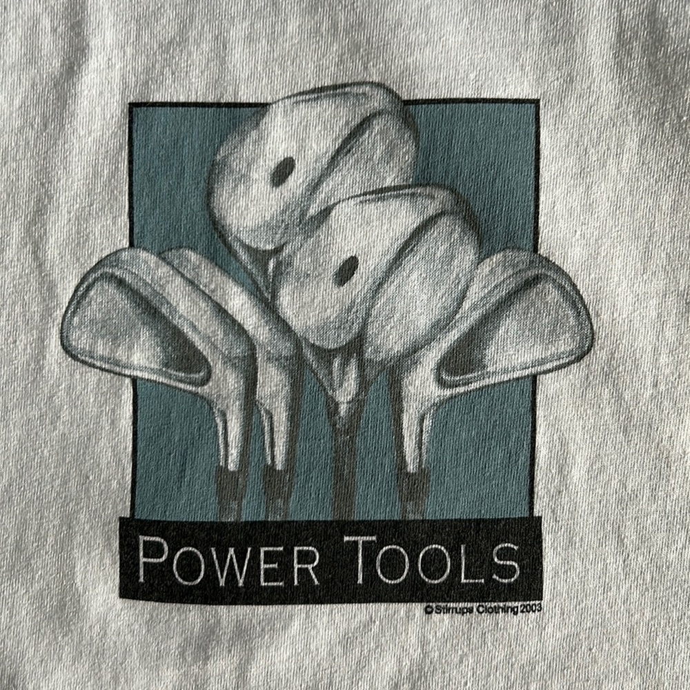 “Power Tools” Golf Clubs Tee Shirt - Gildan Activewear Ultra Cotton Heavyweight
